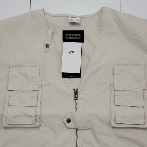 Nike Life Utility Vest Beige Authentic Men's Size XL FN3214-104 New - Picture 5 of 10